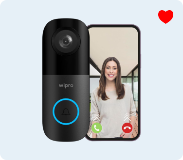 wipro Smart Wi-Fi Video Doorbell | 2 MP 1080p Full HD