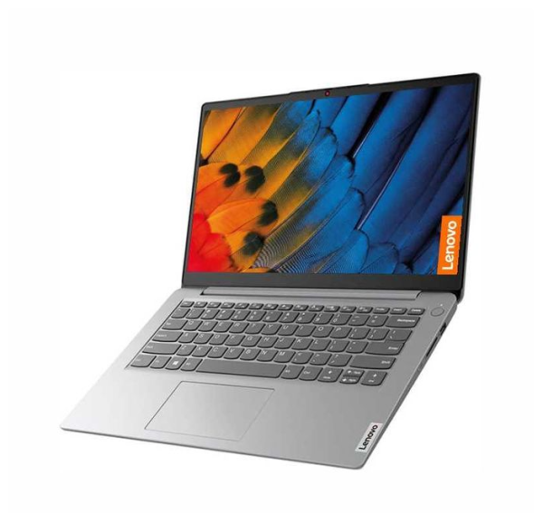 Lenovo IdeaPad 1, Intel Celeron N4020, 8GB RAM, 256GB SSD, 14" HD Display, Windows 11 Pro, Cloud Grey+Bag+Woofer (1YR WRTY)