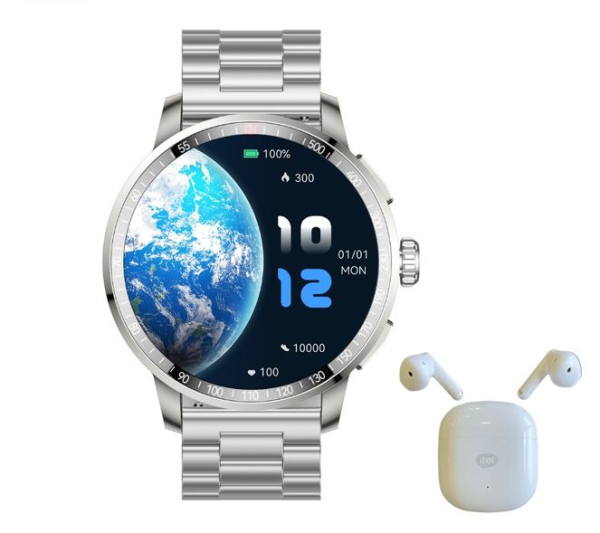 Itel Smart Watch Horizon-N8 Silver + TWS BudsAir 3